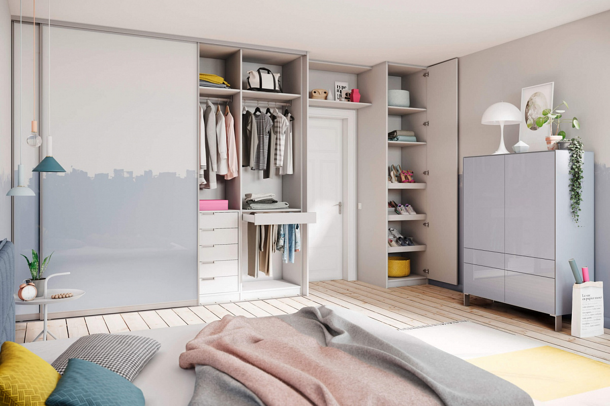 Угловой шкаф в спальню — выбор цвета и размера шкафа. ТОП-100 фото новинок дизайна мебели в спальню
