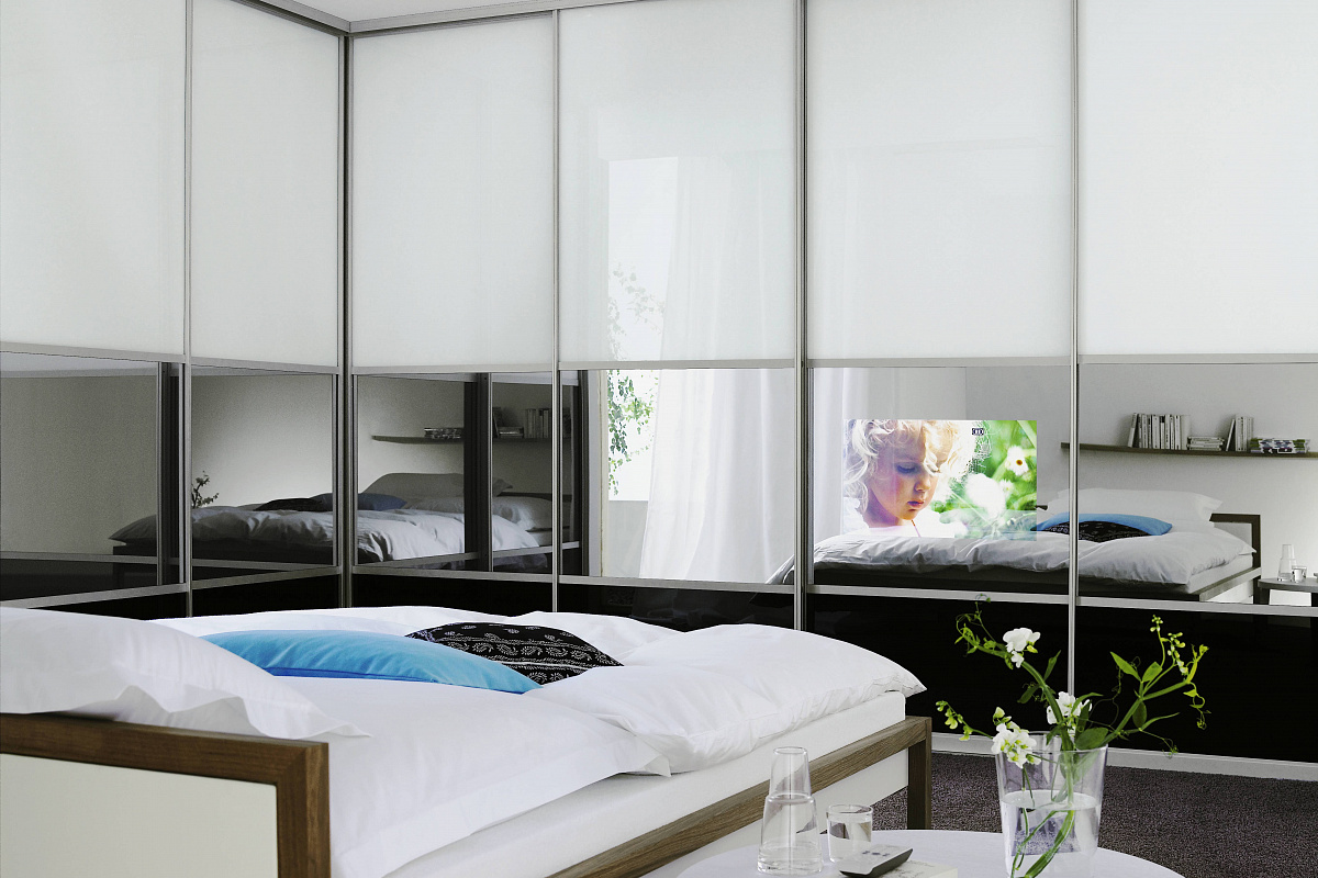 Угловой шкаф в спальню ( фото): модульная мебель для спальни с угловым шкафом и дизайн спальни